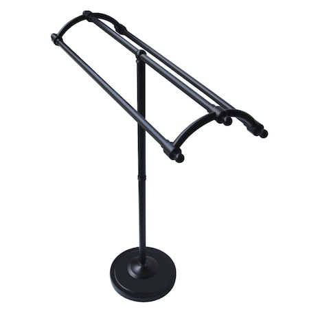 Kingston Brass SCC2275 Pedestal Round Plate Towel Rack, Oil Rubbed Bronze SCC2275